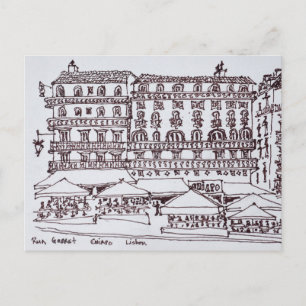 Rue Garrett, Chiado   Lissabon, Portugal Postkarte