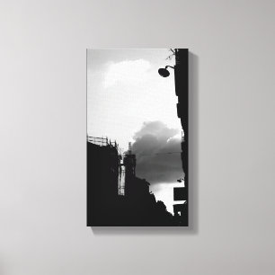 Rue Gassendi Paris Toile Photographie Noir Blanc
