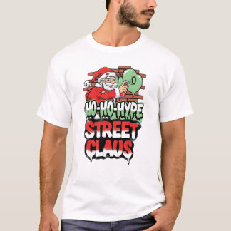 Rue Ho Ho Hype Claus Père Noël Urbain T-Shirt de N