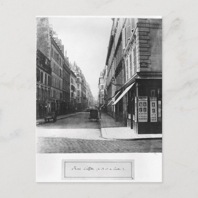 Rue Laffitte Postkarte (Vorderseite)