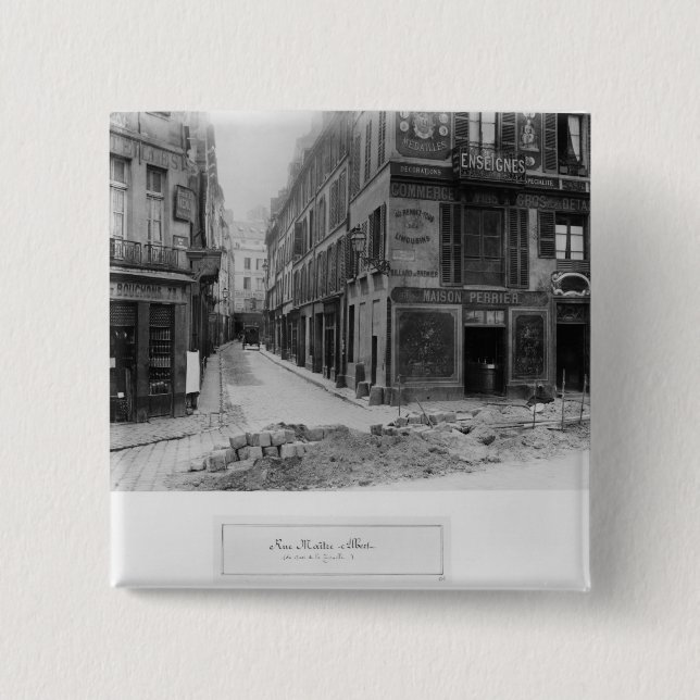 Rue Maitre Albert Paris, 1858-78 Button (Vorderseite)