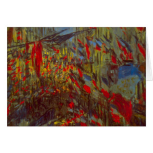 Rue Montorgueil avec drapeaux de Claude Monet