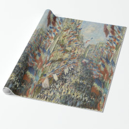 Rue Montorgueil in Paris Claude Monet Geschenkpapier