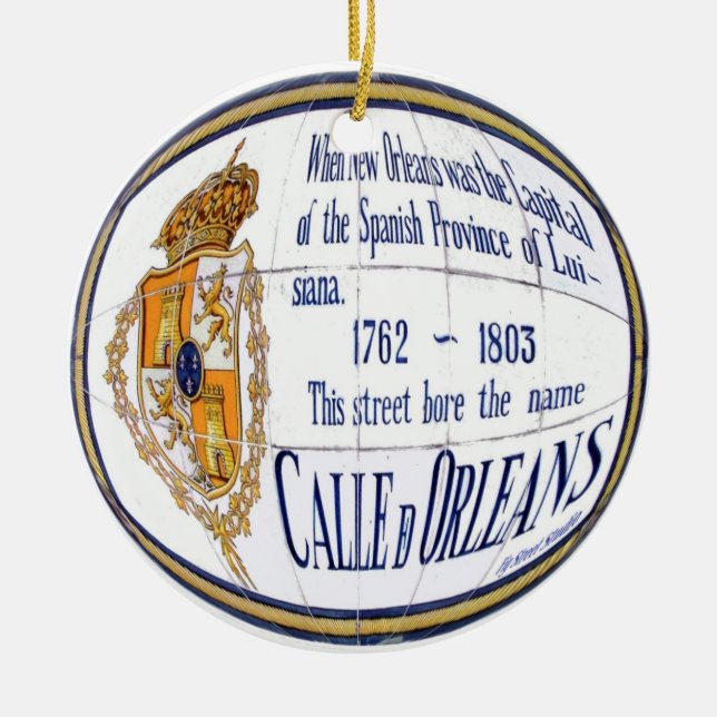 Rue Orleans Tile Mural Keramikornament (Vorne)