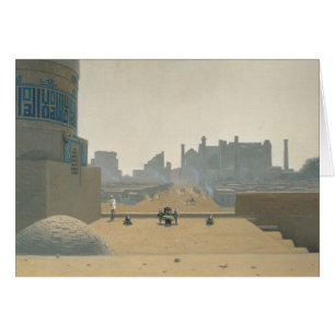 Rue principale à Samarkand, début de la matinée,