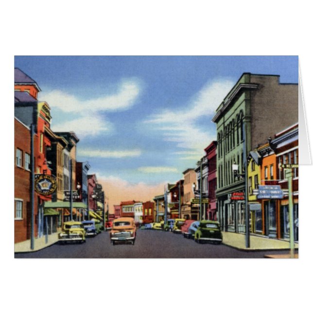 Rue principale de Frostburg le Maryland (Devant horizontal)