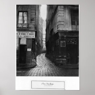 Rue Tirechape, von rue St. Honore, Paris Poster