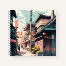 Rue Tokyo Carnet à spirales
