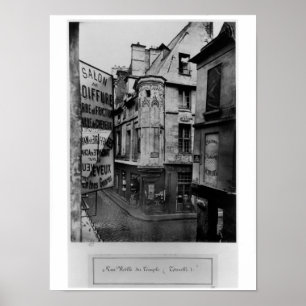 Rue Vieille-DU-Tempel, Paris, 1858-78 Poster