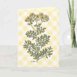 "Rue" Vintage Botanik Karte
