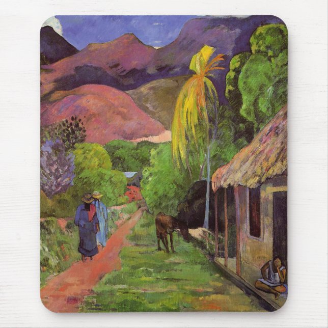 "Ruede Tahiti" - Paul Gauguin Mousepad (Vorne)