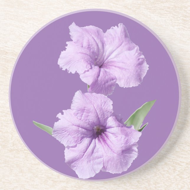 Ruellia Wild Petunia Blume Getränkeuntersetzer (Vorne)