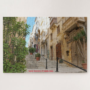 Rues de La Valette à Malte. Puzzle