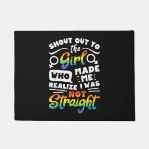 Ruf an das Mädchen Lesben Stolz LGBT T-Shirt G Fußmatte