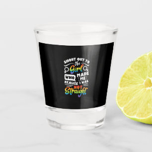 Ruf an das Mädchen Lesbischer Stolz LGBT T-Shirt G Schnapsglas