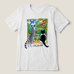 Ruf der Wildkatzen Gartenfenster Natur Tri-Blend Shirt