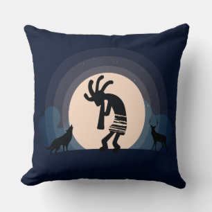 Ruf des wilden Kokopelli-Kissens in Lumbar Kissen