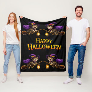 Ruf glückliches Halloween Fleece-Decke Fleecedecke