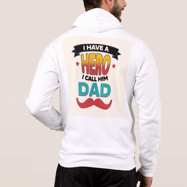 Ruf Ihm Vater Hoodie Stylish an (Rückseite)