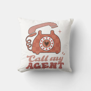 Ruf meinen Agent Funny Valentine's Day Kissen