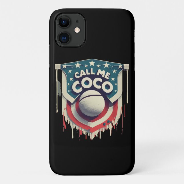 Ruf mich Coco als Champion an Case-Mate iPhone Hülle (Rückseite)