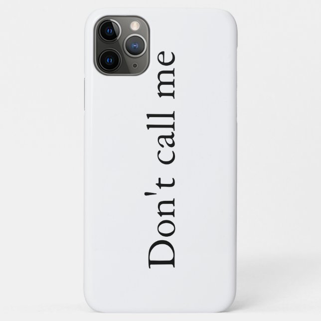 Ruf mich nicht an - Case-Mate iPhone hülle (Rückseite)