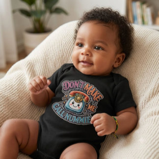 Ruf nicht "Nummie" an Baby Strampler