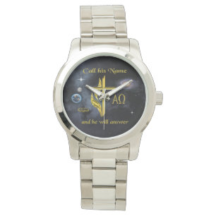Ruf seinen Namen an Armbanduhr