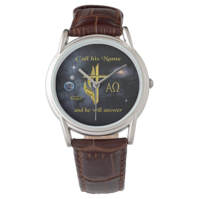 Ruf seinen Namen an Armbanduhr (Vorderseite)