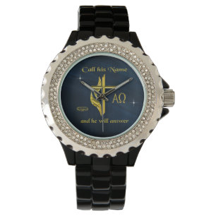 Ruf seinen Namen an Armbanduhr