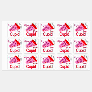 Rufen für Cupid Etiketten