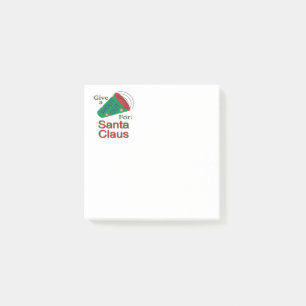 Rufen für den Weihnachtsmann Post-it Klebezettel