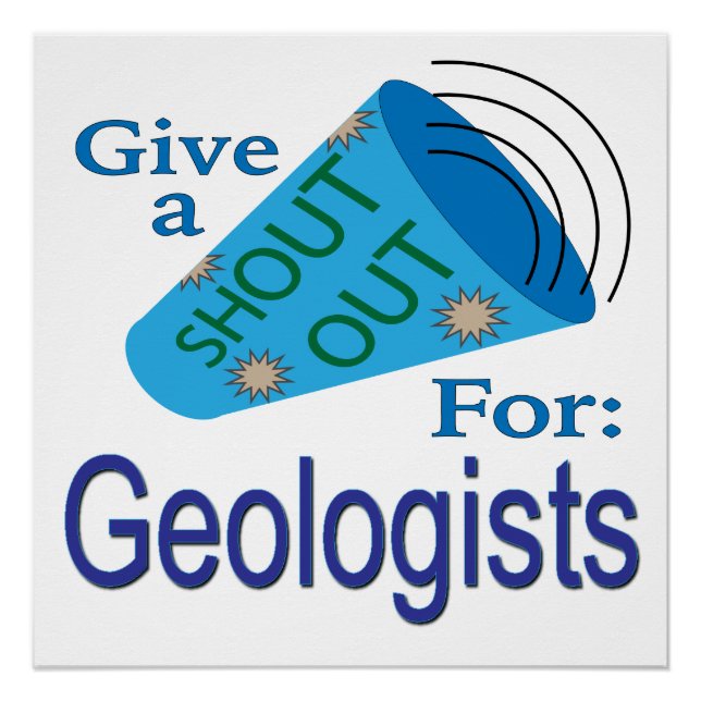 Rufen für Geologen Poster (Vorderseite)