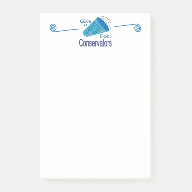 Rufen für Konservatoren Post-it Klebezettel (Vorderseite)