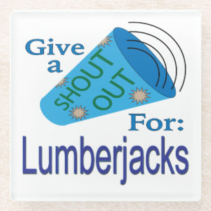 Rufen für Lumberjacks Glasuntersetzer