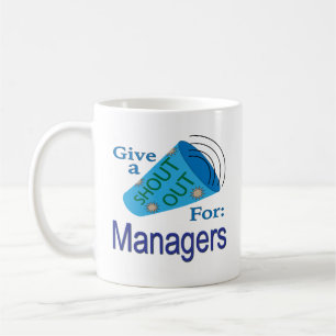 Rufen für Manager Kaffeetasse