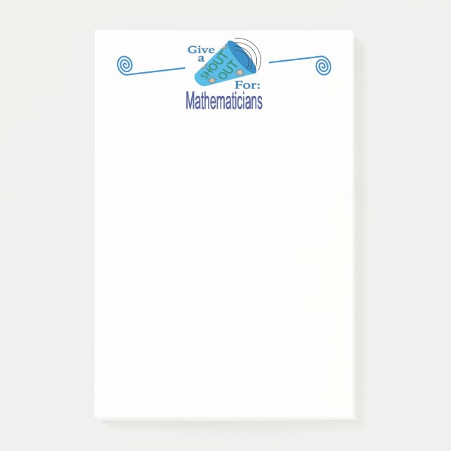 Rufen für Mathematiker Post-it Klebezettel (Vorderseite)