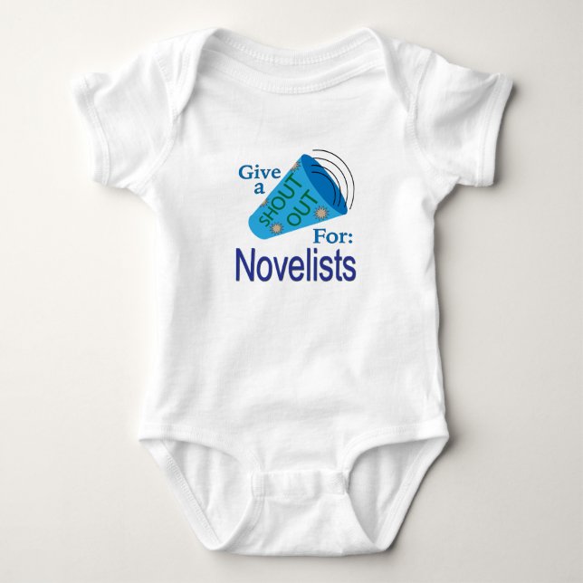 Rufen für Schriftsteller Baby Strampler (Vorderseite)