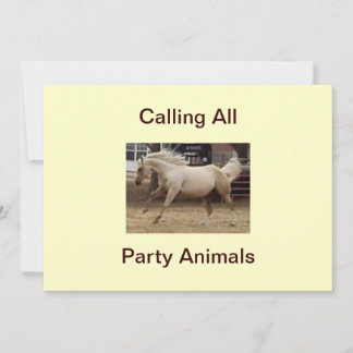 Rufen Sie alle Party Tiere! Einladungen