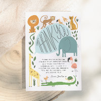 Rufen Sie alle Party Tiere! Modern Birthday Party