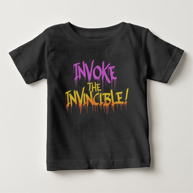 Rufen Sie das Unbesiegbare auf Baby T-shirt (Vorderseite)