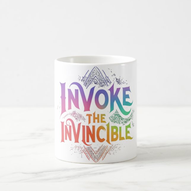 Rufen Sie das Unbesiegbare auf Kaffeetasse (Mittel)