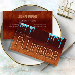 Rufen Sie den Klempner-ID958 an. Visitenkarte