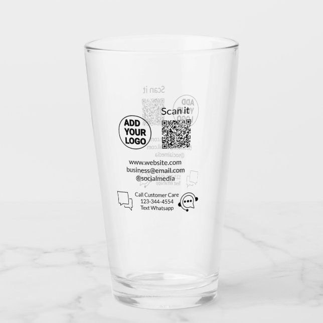 Rufen Sie den Text für die Kundenbetreuung auf, we Glas (Vorderseite)
