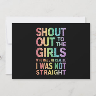 Rufen Sie die Fahne LGBT der Fahne des Girls-Gay P Einladung