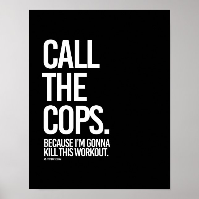 Rufen Sie die Polizisten an, weil ich dieses Train Poster (Vorne)