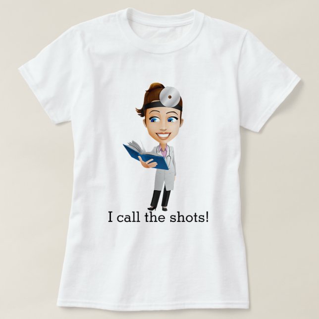 Rufen Sie die Schüsse auf T-Shirt (Design vorne)