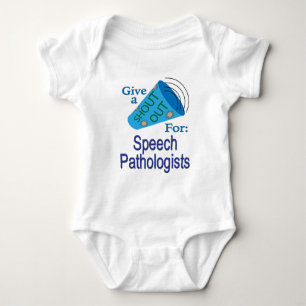 Rufen Sie die Sprachpathologen an Baby Strampler