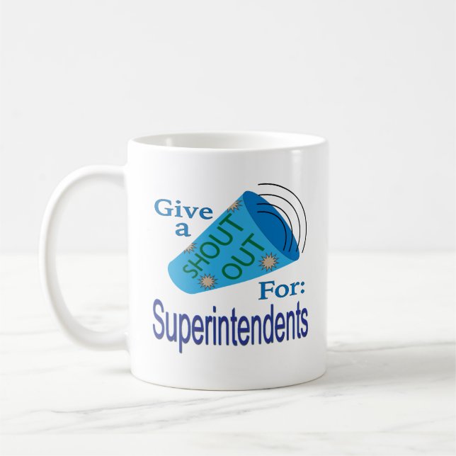 Rufen Sie die Superintendenten an Kaffeetasse (Links)