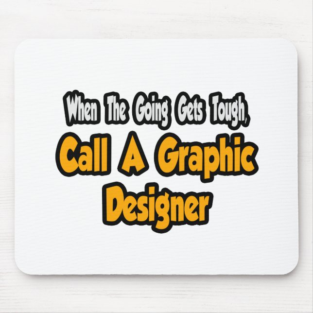 Rufen Sie einen Grafikdesigner auf Mousepad (Vorne)